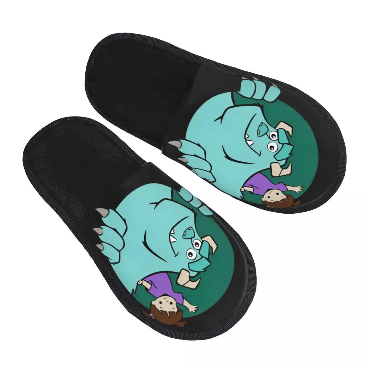 

Custom Monsters University Soft Memory Foam House Slippers Women Comedy Cartoons Comfy Warm Anti-Skid Slipper