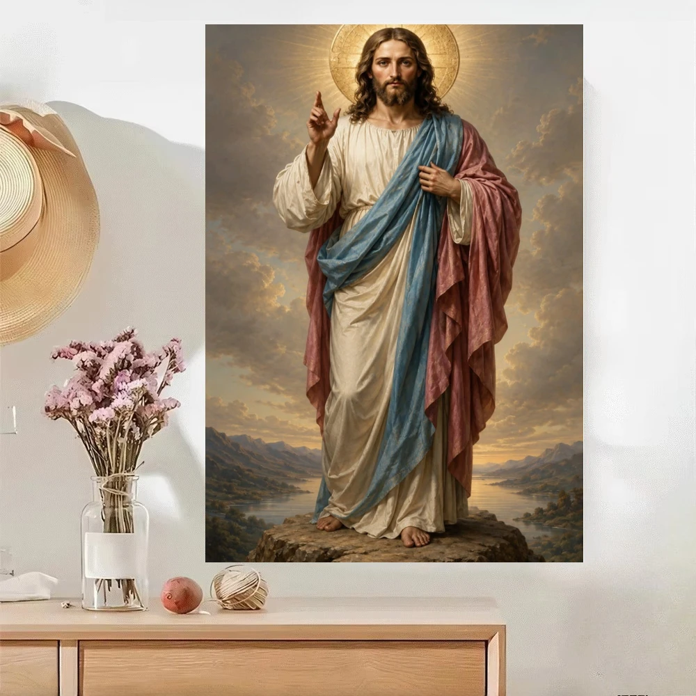 Jigsaw Puzzle Jesus Christ Blessing Religion 500/1000/1200/2000 PCS Wall Decor for Living Room Bedroom Gift No Frame
