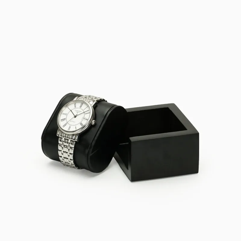 Collection de montres haut de gamme, boîte à bijoux, présentoir noir et blanc, support de montre-bracelet cool, étagère