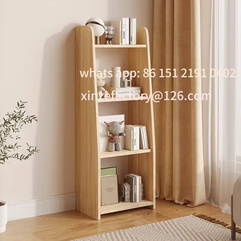 

Customizable Solid Wood Corner Bookshelf Floor Shelf Pine Narrow Slot Cabinet Storage Cabinet Living Room Simple Bookcase