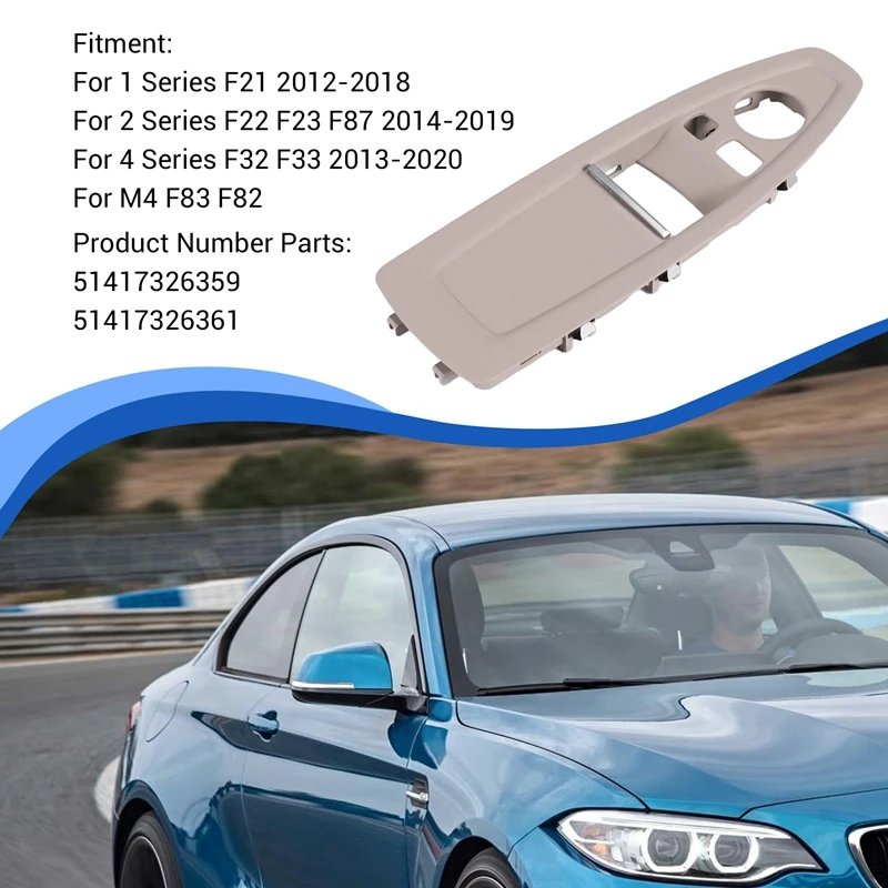 Car Driver Side Window Lock Lift Switch Panel Cover 51417326359 51417326361 For BMW 1 2 4 Series F21 F22 F32 F83