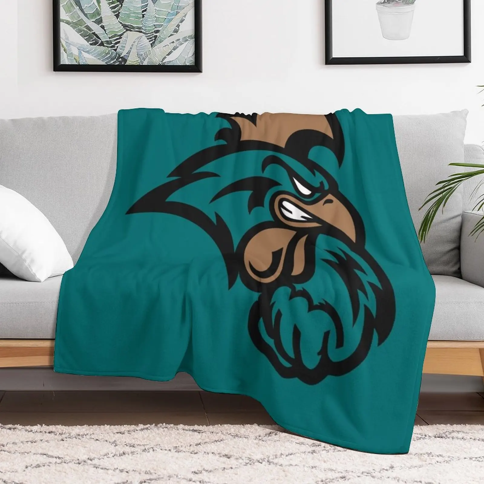 The Coastal Carolina Chanticleers Throw Blanket Single Stuffeds Soft Plush Plaid Blankets