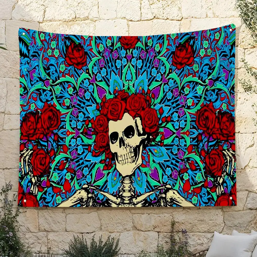 G-Grateful Dead-S Flags Home Yard & Garden Decor Banner - Indoor Outdoor Wall Hanging Flag
