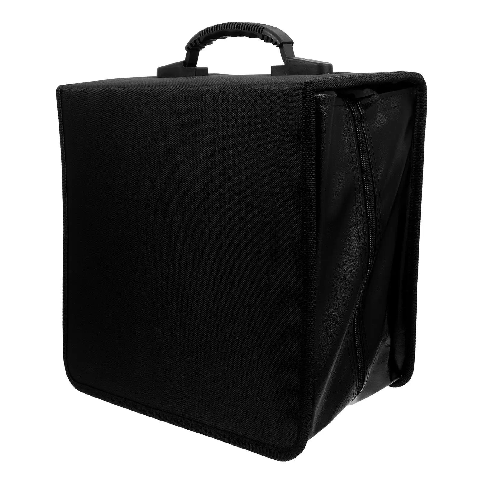 

500 Capacity Cd Storage PU Dvd Case Large Organizer Portable Binder Wallet Black Dvd Storage Wallet Cd Jewel Cases