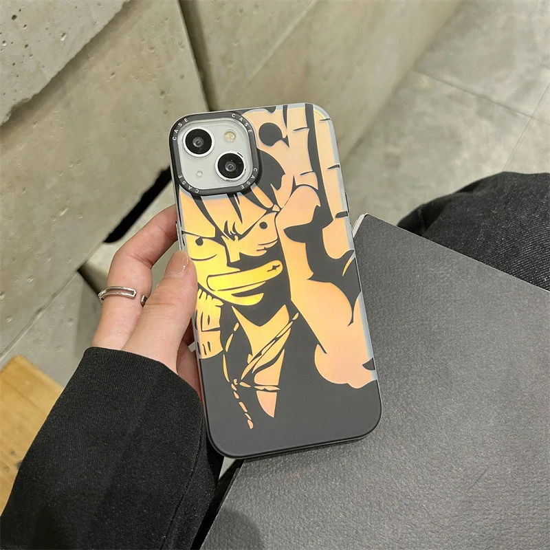 One Piece Roronoa Zoro Iphone 13 14 Mobile Phone Case Luffy Iphone 12 15 Promax Mobile Phone Protective Case Anime Holiday Gifts