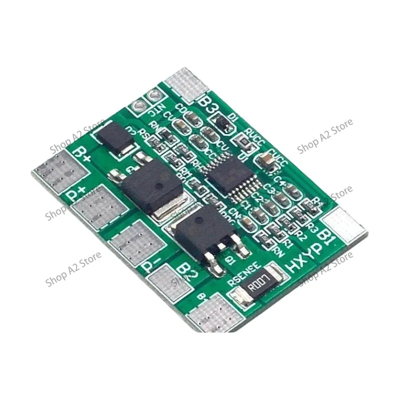 4 strings of 12.8V32650 lithium iron phosphate battery protection board anti-overcharge and over-discharge 8A18650 lithium