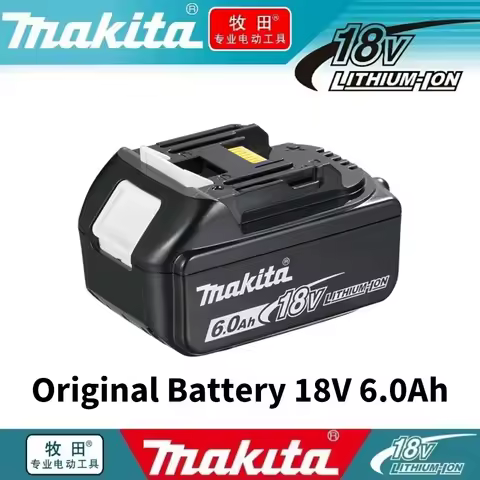 Original Makita 18V Battery 6Ah Lithium Battery for Makita Power Tool Battery BL1860B BL1860 Replacement Battery Charger Set