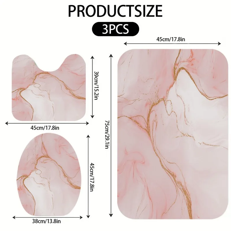 

3 Piece Blue Butterfly Bath Mat Set Non Slip Rustic Wood Bathroom Rug Soft Shower Carpet Toilet Mats Home Decor