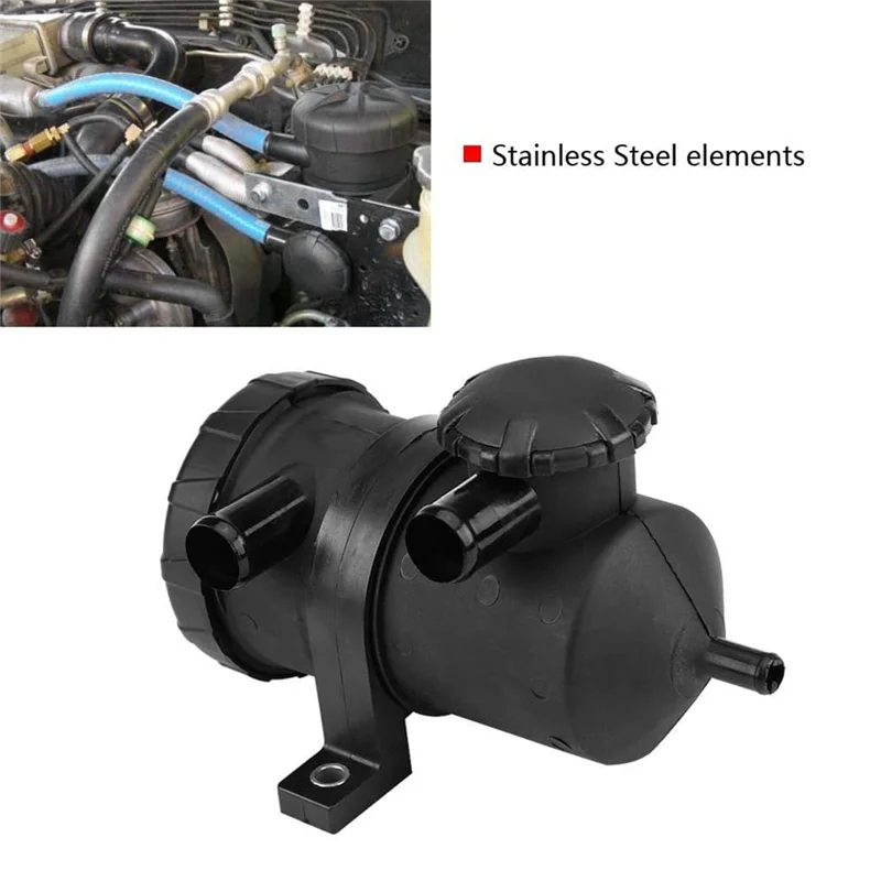 Pemisah Minyak Udara Universal, Kit Filter Nafas Tahan Karat Tangki Penangkap Minyak untuk Ventilasi 3931030955-X67A