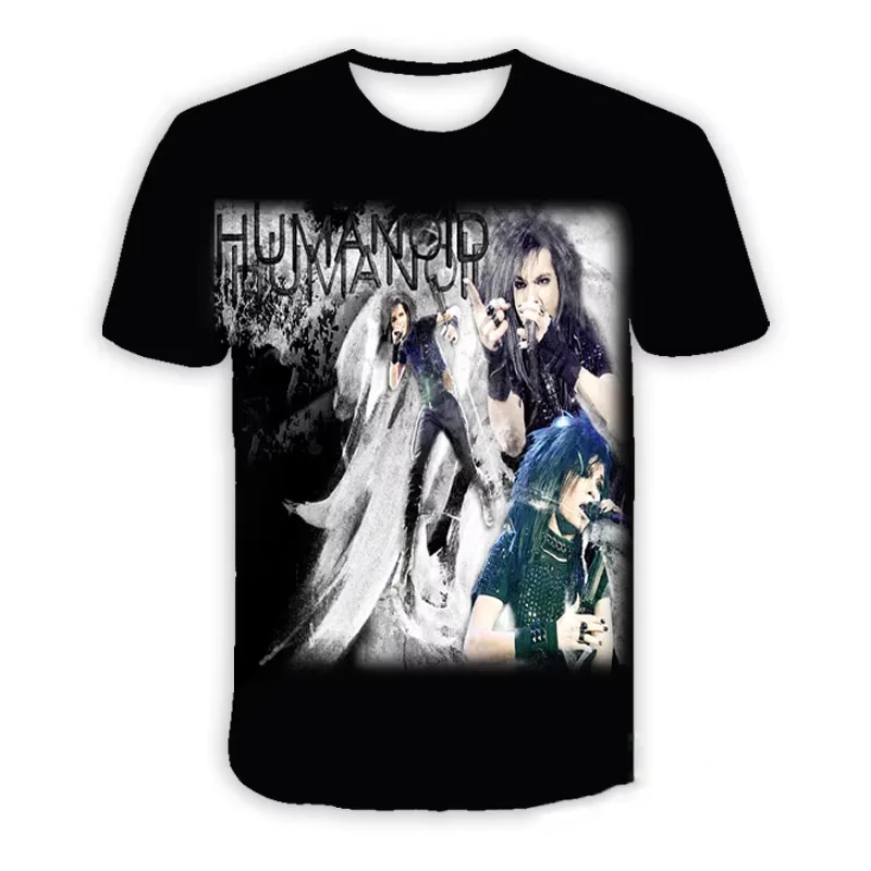 Tokio Hotel Rock Band 3D Print T-Shirts Streetwear Casual Men Women Fashion Short Sleeve T Shirt O-Neck Male Tees Tops Clothing