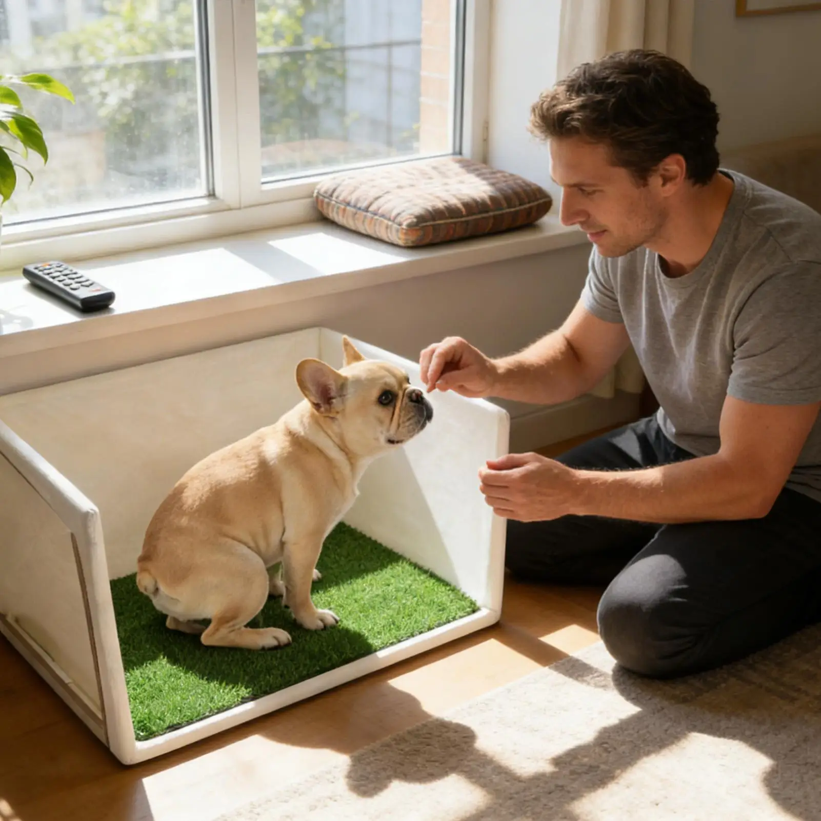 

Dog Indoor Potty High Walls Splash-Proof Portable Outdoor Potty Training Dog Pee Box For Small Medium Large Puppy Home Apartment