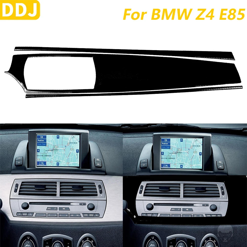 For BMW Z4 E85 E86 2003-2008 Piano Black Central Control Instrument Dashboard Panel Cover Trim Car Accessories Interior Sticker