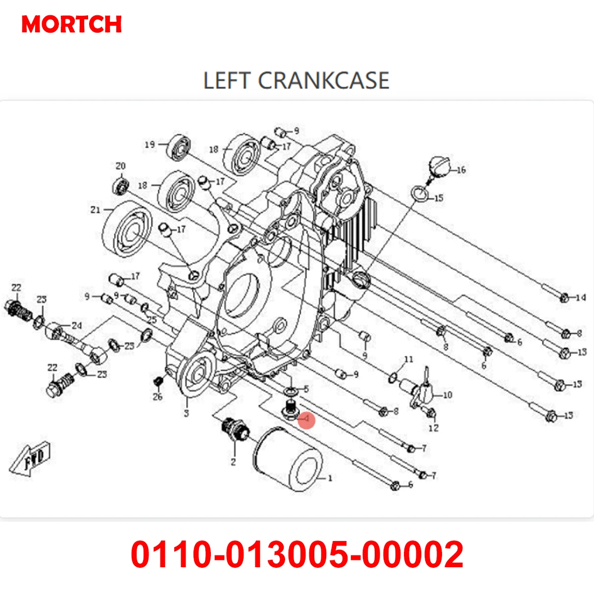 Engine Oil Drain Screw Plug 0110‑013005‑00002 For CF Moto CF500 X5 CF188 CF600 X6 196S‑C 191Q 191R 191S ATV Repair Part