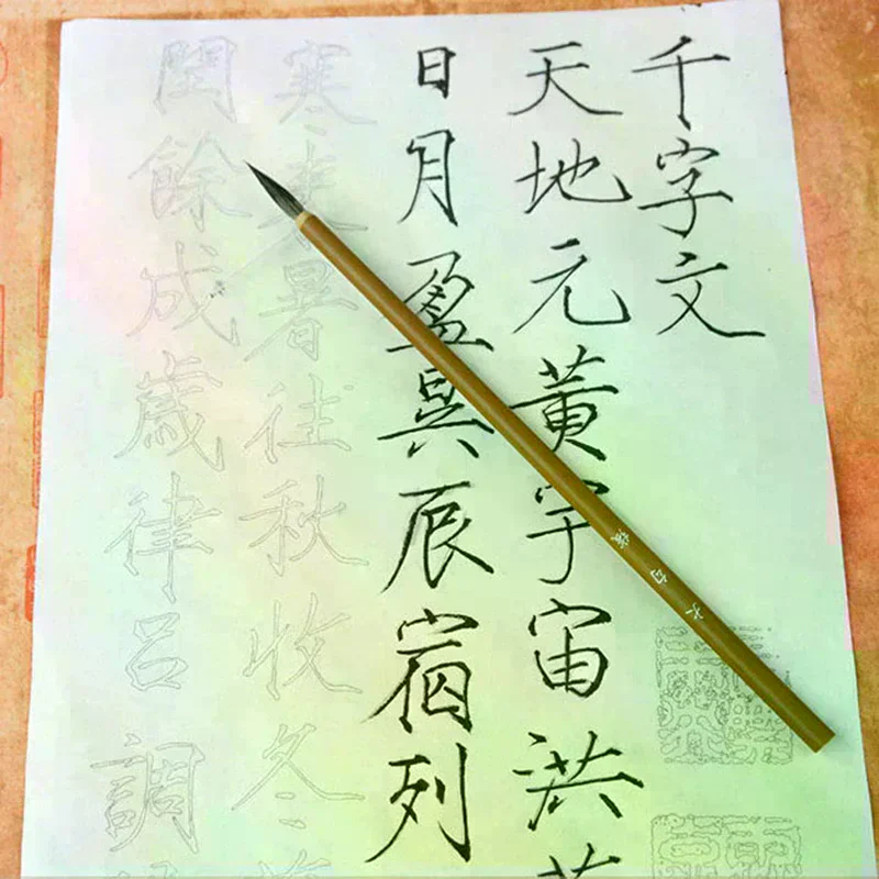 3pcs/set Hair Brush Weasel Pen Hook Line Paint Brush Chinese Calligraphy Brush brush pen