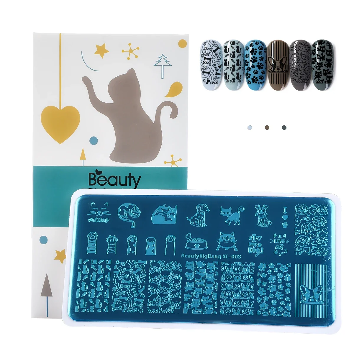 Animal Theme Nail Stamping Plates - Manicure Nail Art Tools