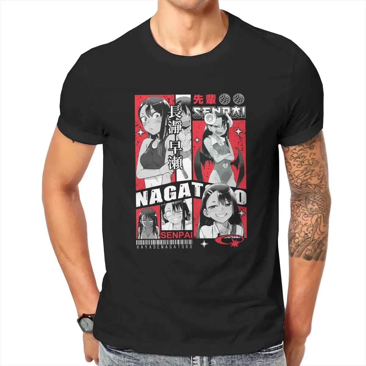 Senpai Nagatoro Manga Please dont bully me nagatoro Dont toy with me miss nagatoro Anime T Shirt for Men 100% Cotton Gift Idea