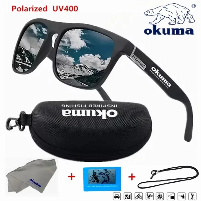 

OKUMA Polarized Sunglasses UV400 for Men and Women Outdoor Hunting, Fishing, Cycling, with Optional Glasses