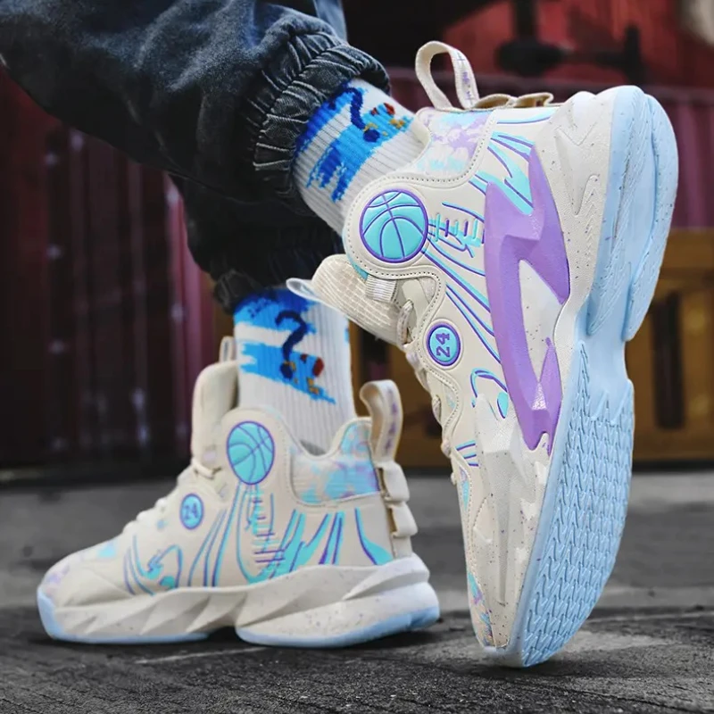 

Basketball Shoes Professional Men Athletic Cushioned Sports Shoes High-Quality Sneaker Training Unisex Street Basketball Boots