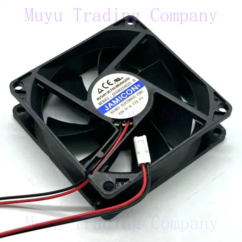 FOR Jamicon JF0825B2S-R DC 24V 0.17A 80x80x25mm 2-Wire Server Cooling Fan