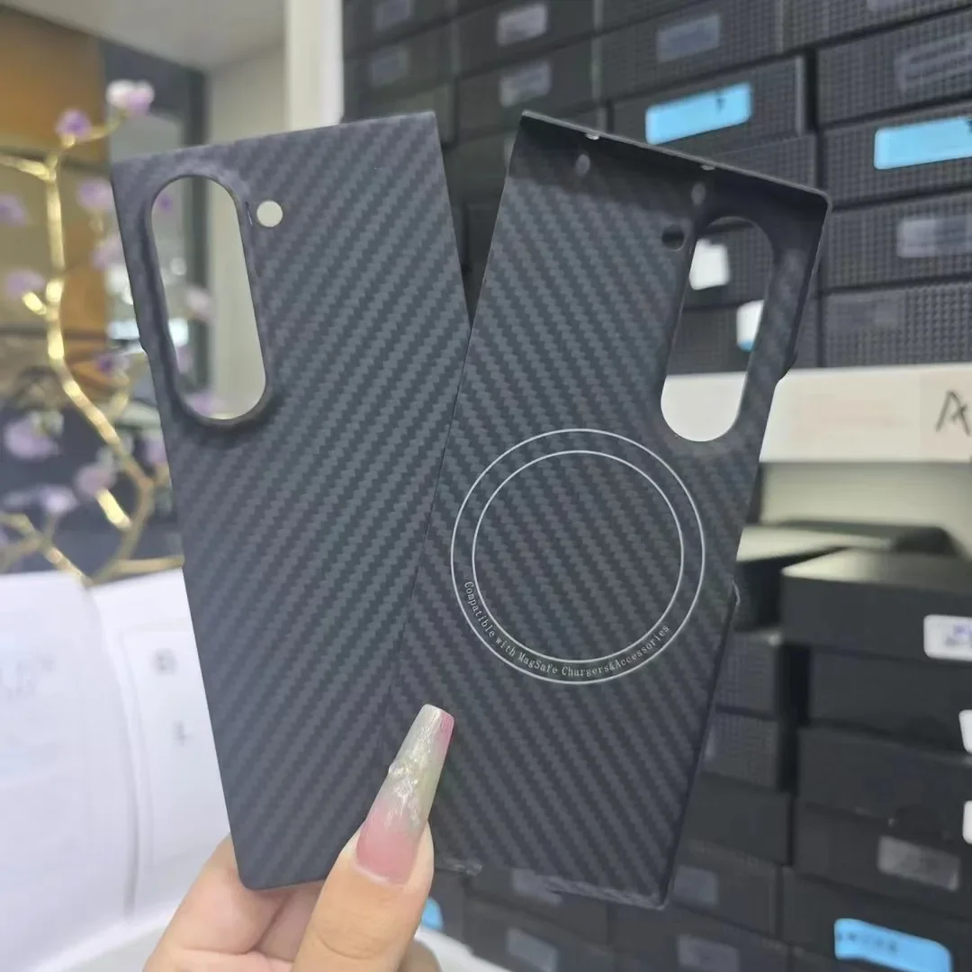 Для Samsung Galaxy Z Fold 6 Magsafe Aramid Fiber Ультратонкий защитный чехол для телефона из углеродного волокна с рассеиванием тепла Z Fold6