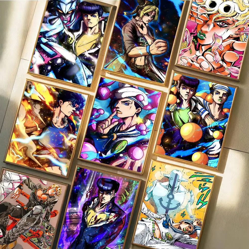 Anime JOJO Bizarre Adventure Poster Art With Prints Home Bedroom Living Room Decoration Gift