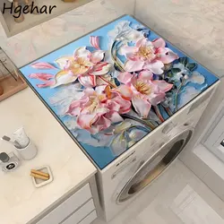 Washing Machine Covers Dust-proof Water-absorbent Protective Floral Fashion Bedside Cupboard Portable Dust-cover Home Decoration