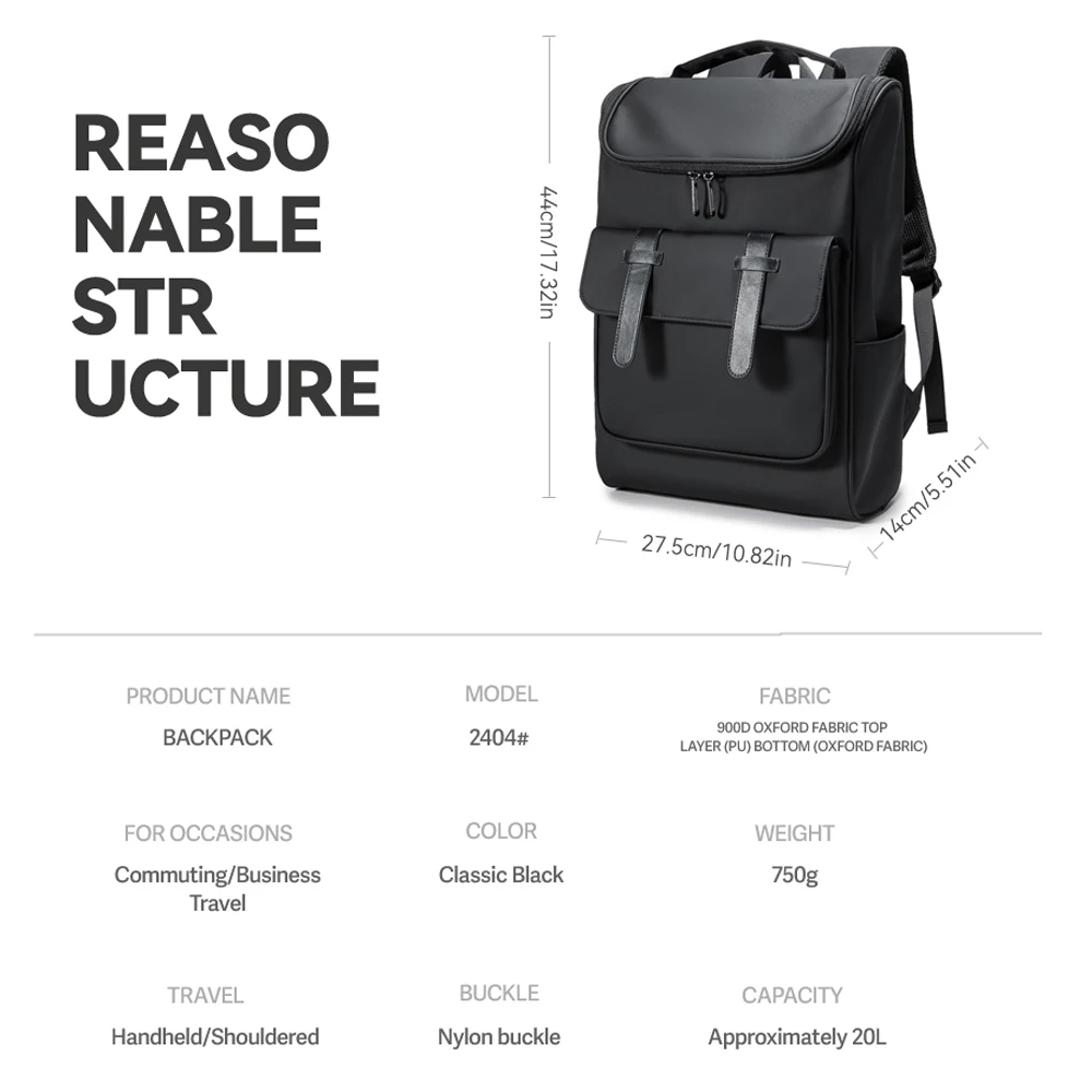 Ningkin Men's Backpack Fashion Japanese and Korean Style Male School Backpack Fit For 15.6 inch Laptop Travel Backpack For Men