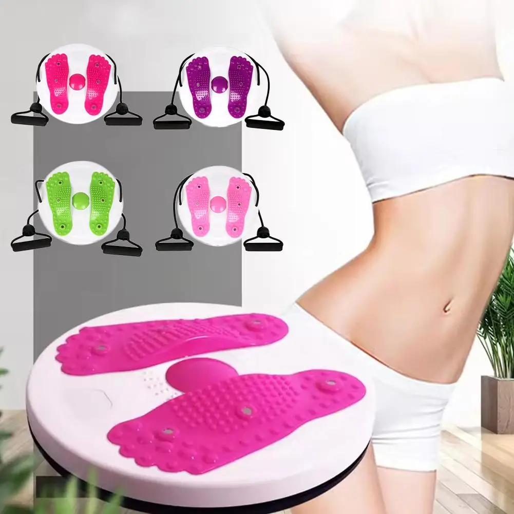 1pcs Exercise Waist Twisting Disc Foot Massage Waist Magnetic Fitness Waist Torsion Machine Tension Twisting Equipment Disc W1f8