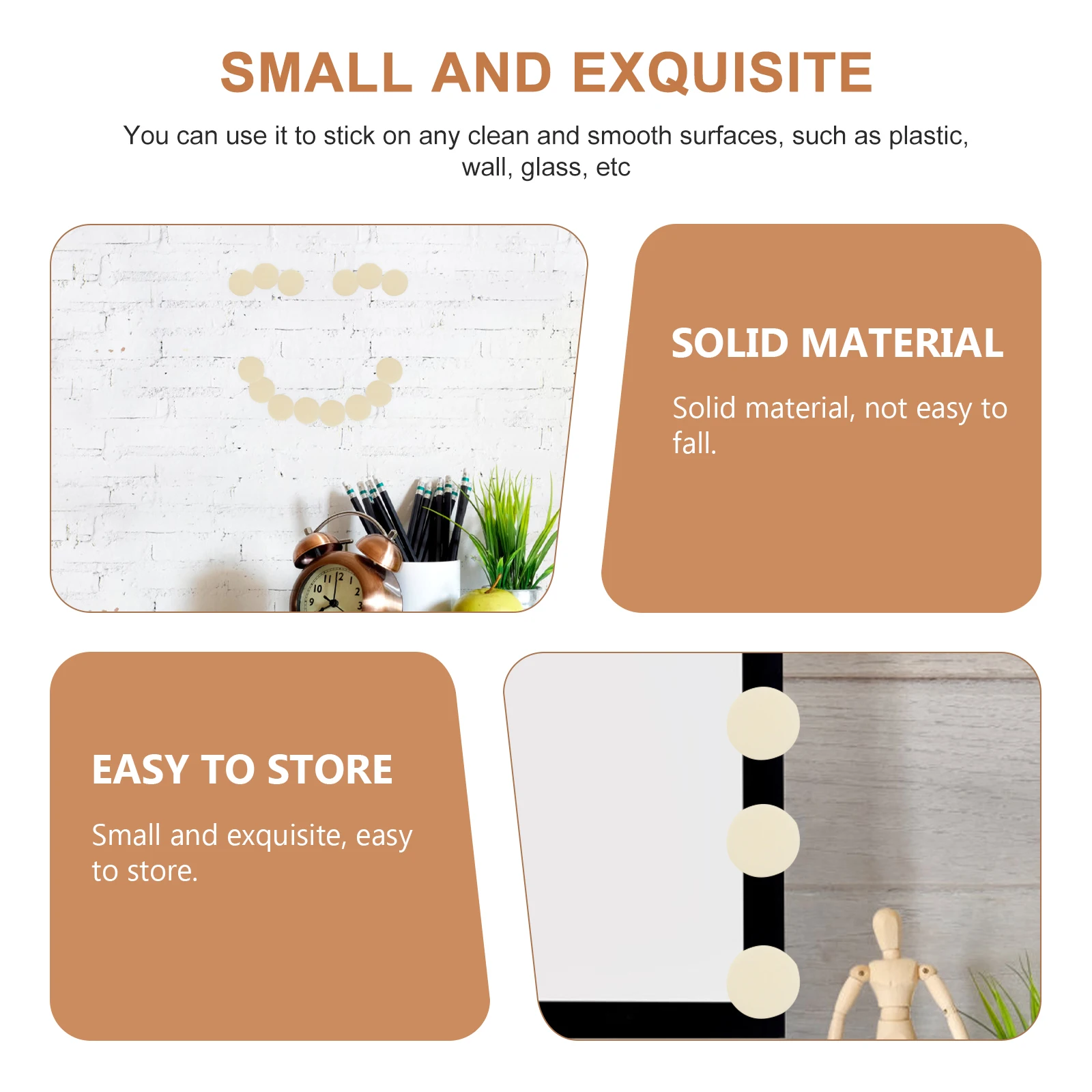 

Double Sided Tape Adhesive Sticker Round Stickers Tapes Double-sided Decals Multipurpose Waterproof No-trace