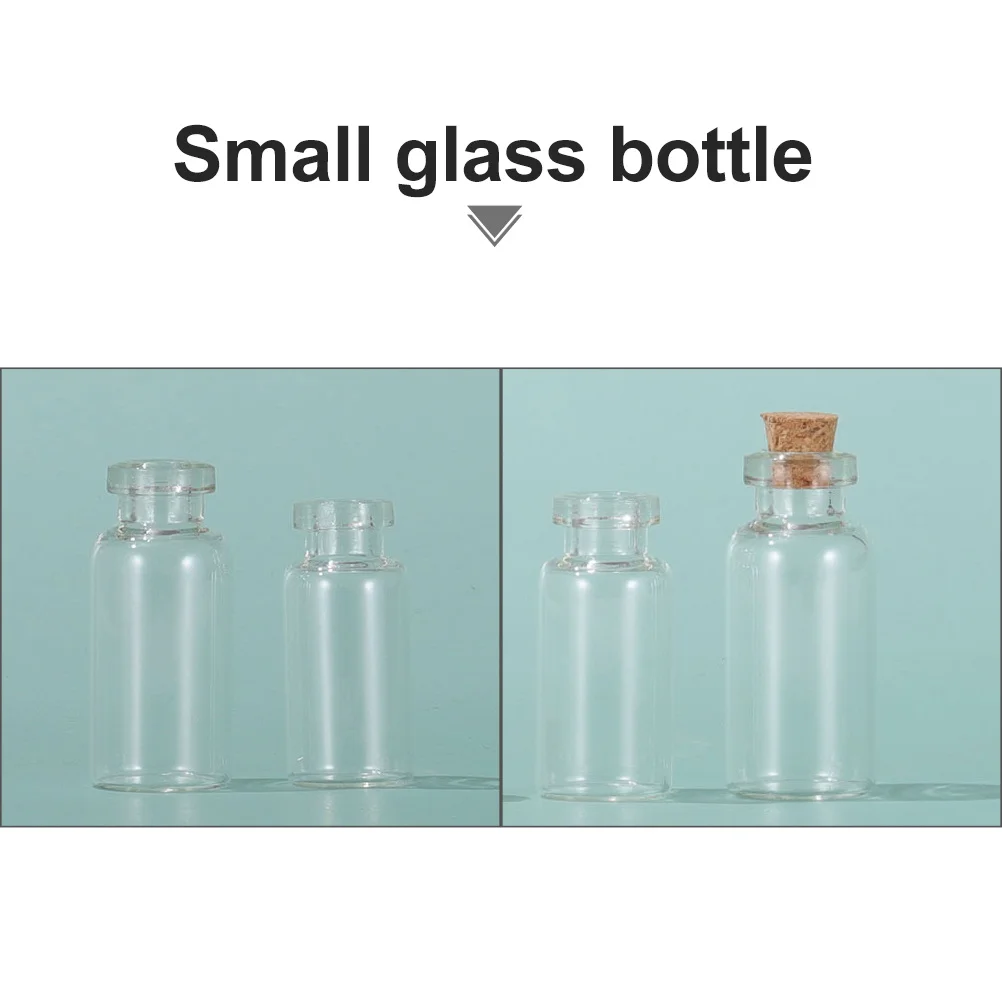 

25Pcs Creative Drift Bottles Wishing Bottles White Glass Mini Stopper Storage Craft Decorative DIY Gift for Friends