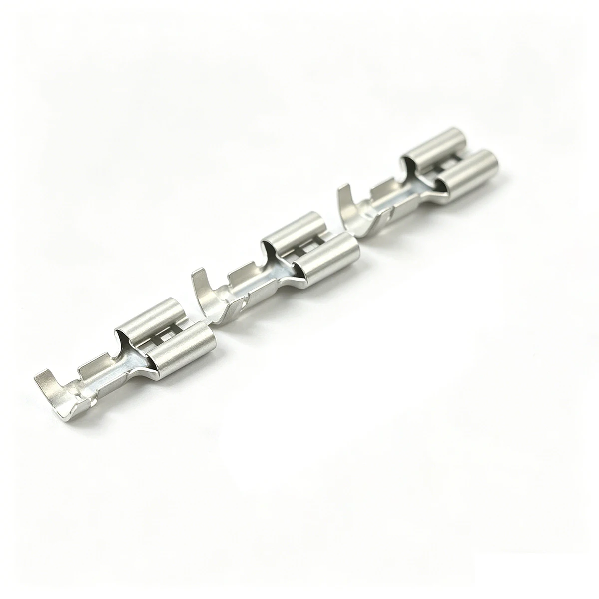 6.3mm Female Spade Connectors  Crimp Terminals ST2508612-45C Double Tube Continuous Connectors for Auto Electrical Wiring Use