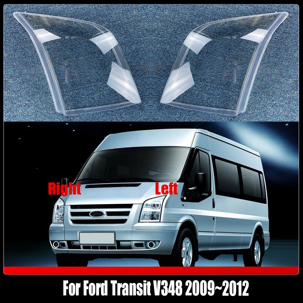 

For Ford Transit V348 2009~2012 Headlamp Cover Transparent Lamp Shade Shell Lens Plexiglass Replace Original Lampshade