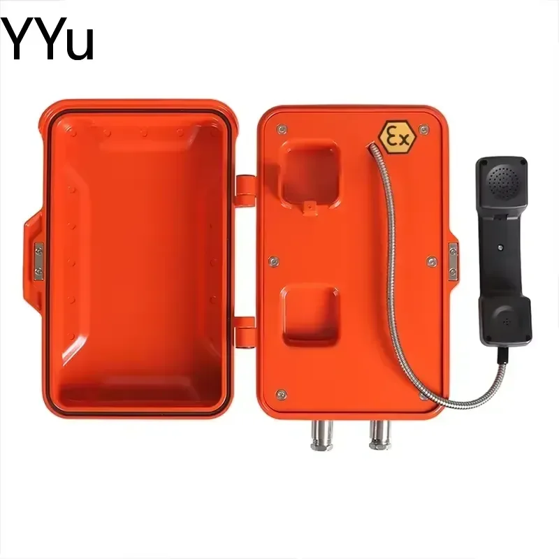 for Flameproof Weatherproof Vandal Resistant IP67 Fire Alarm Telephone System Industrial Emergency Phone Outdoor Waterproof