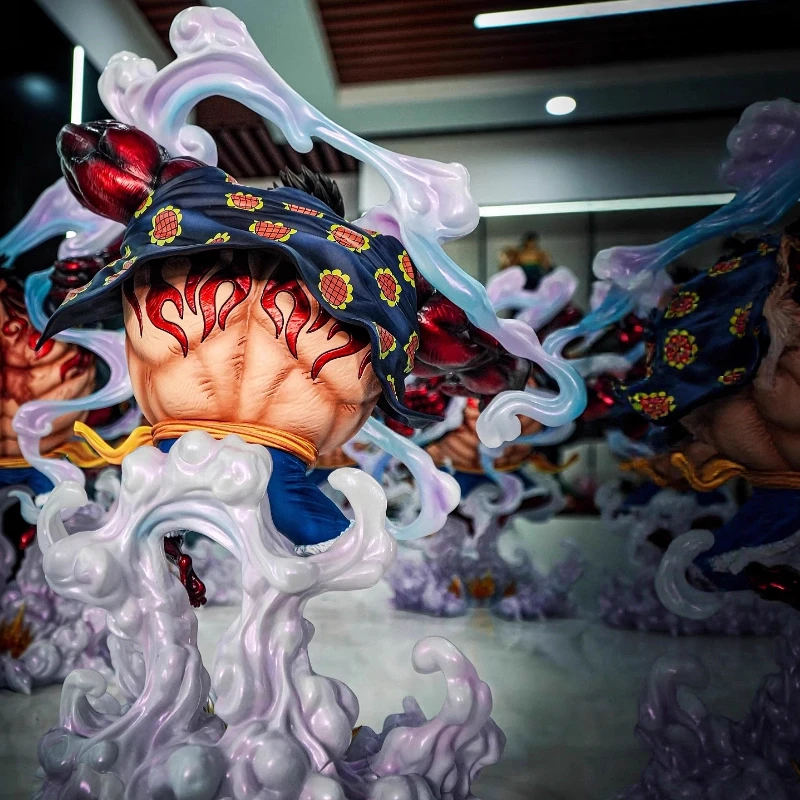 One Piece Gear Fourth Luffy 38cm Action Figures Anime Character GK Model Exquisite Statue Peripheral Toy Desk Ornament Gift