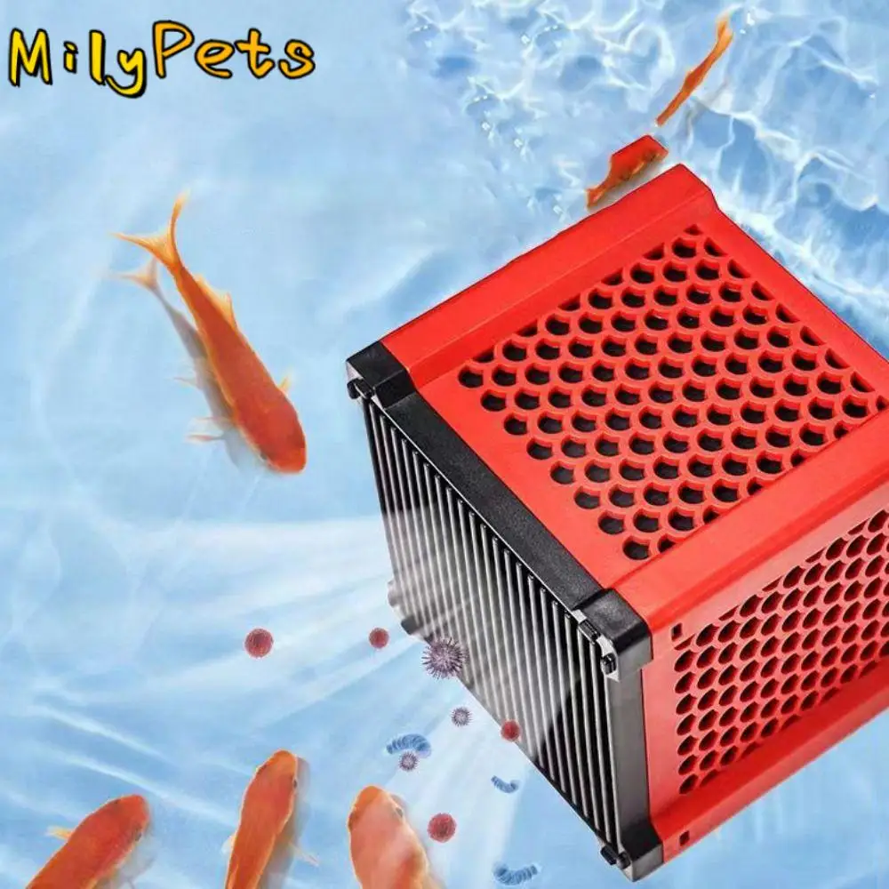 

Honeycomb Water Purifying Magic Cube Red Plastic Fish Tank Water Purifier Strong Filtration Absorption Water Purifier Cube Pond