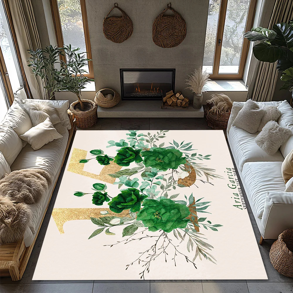 Floral Doormat Indoor Outdoor Washable Entryway Rug Farmhouse Welcome Mat Garden Home Decor Spring Botanical Kitchen Floor Mat G