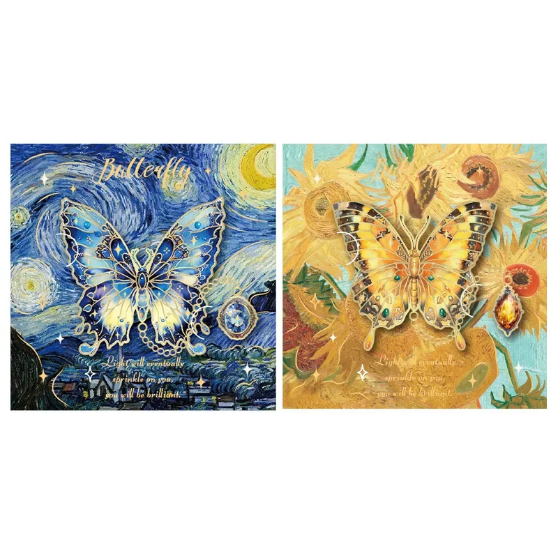 1 шт. закладка для рисования маслом в стиле ретро, зажим для закладки в виде бабочки специальной формы, хороший подарок для любителей чтения