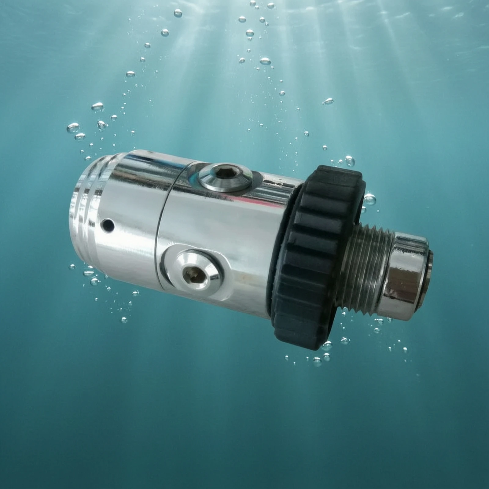 Scuba First Stage with DIN Connector Inline DIN First Stage Regulator Compact Polished for Divers, Diving
