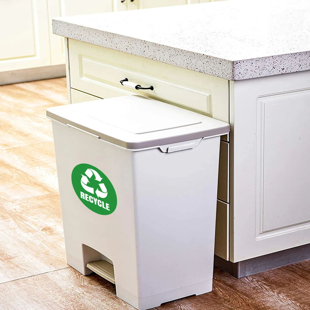 

PVC Classification Stickers Recycling Sorting Bin Tags Trash Can Labels Removable Waterproof Self Adhesive File Folder Label