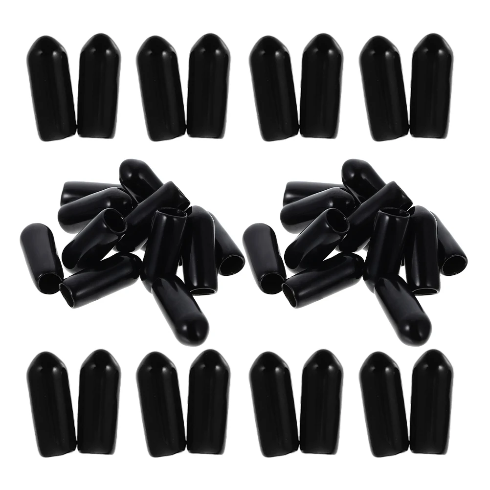 

200pcs Rubber Headband End Caps Hair Band Tip Replacement Accessories for Crafting Transparent Tubing Tips