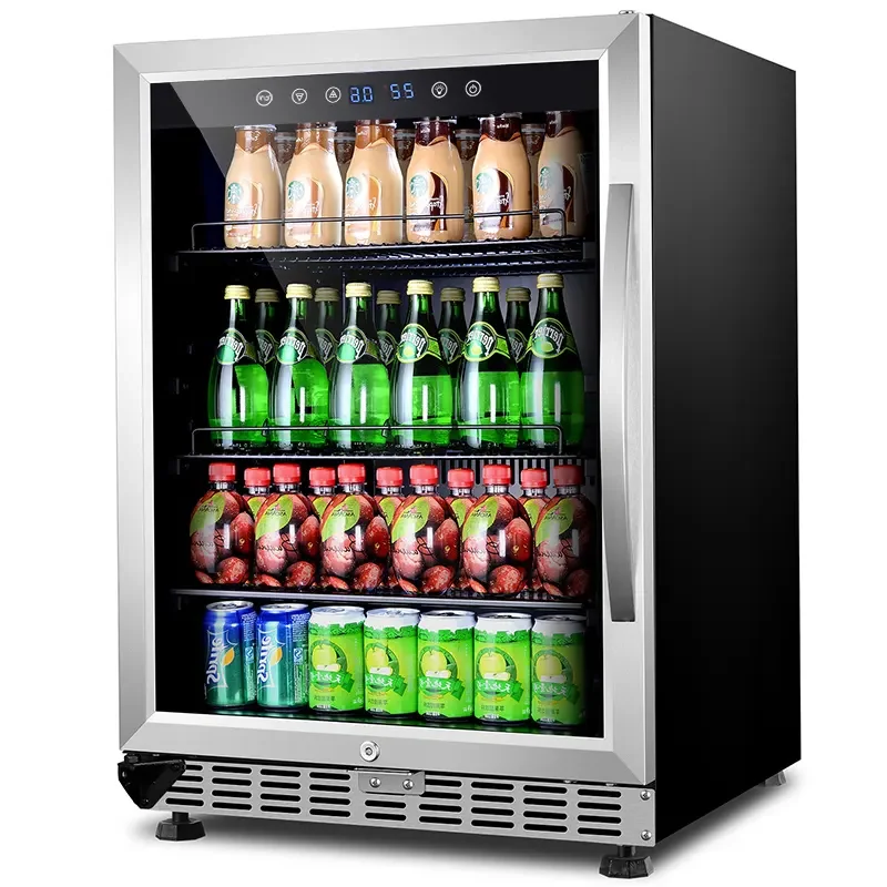 

Glass Door Embedded with Built-in Independent Stainless Steel Beverage Red Wine Fruit Wine Cooler Refrigerator Under the Table