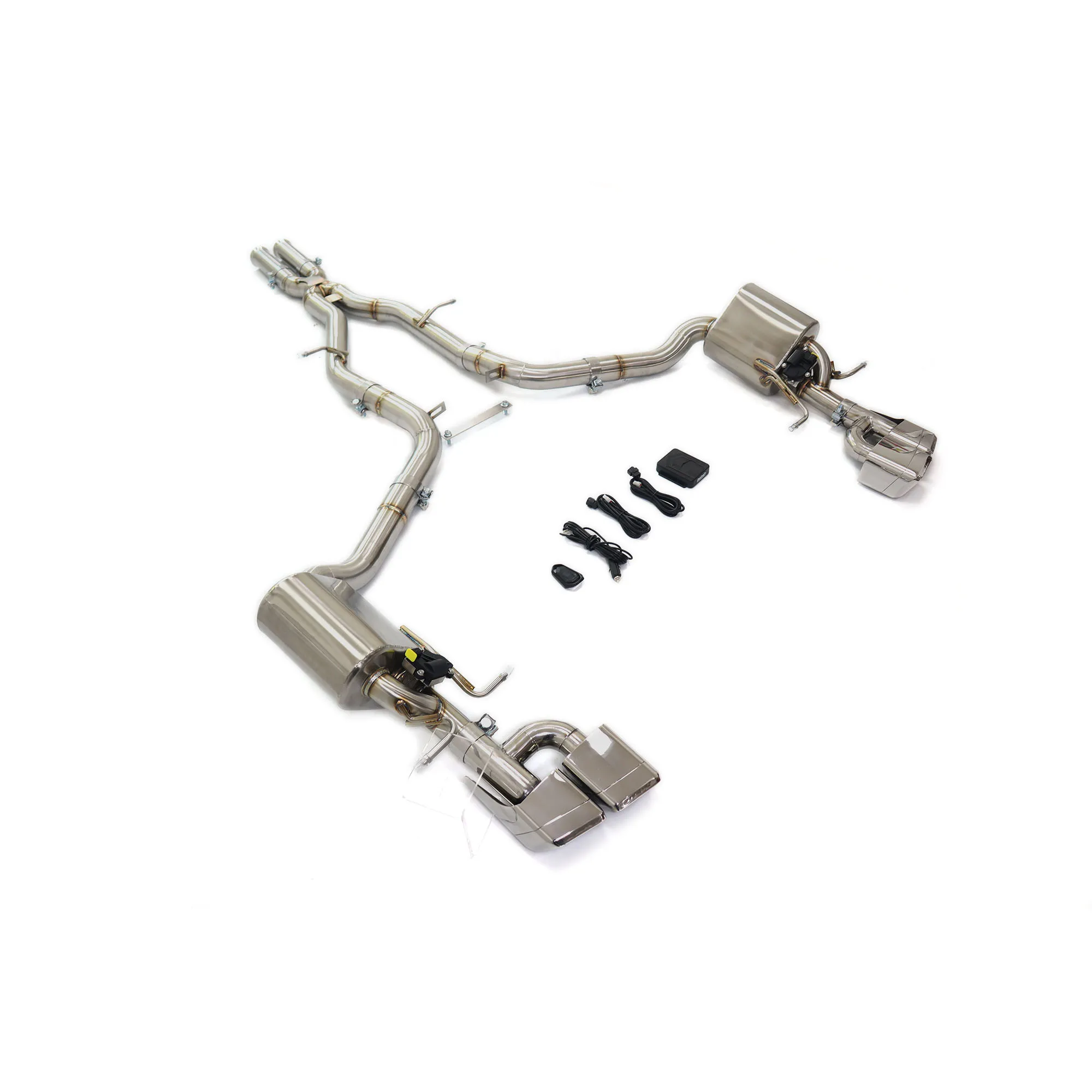 Ouchi  Stainless Steel Catback Exhaust System with Valves for Mercedes Benz CLS550 5.5T W218