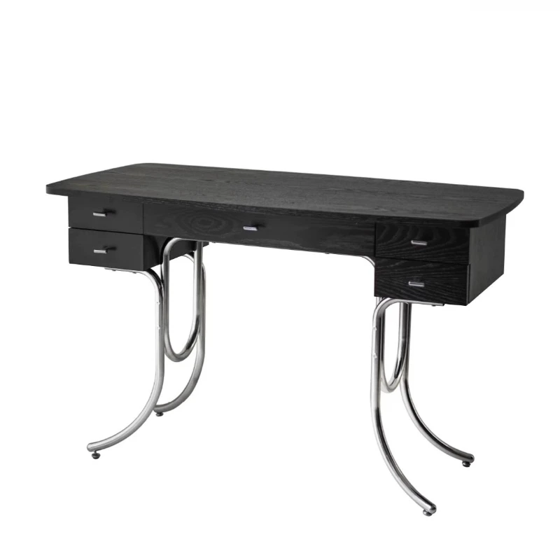 

Bedroom stainless steel desk medieval dresser small apartment solid wood makeup table desk