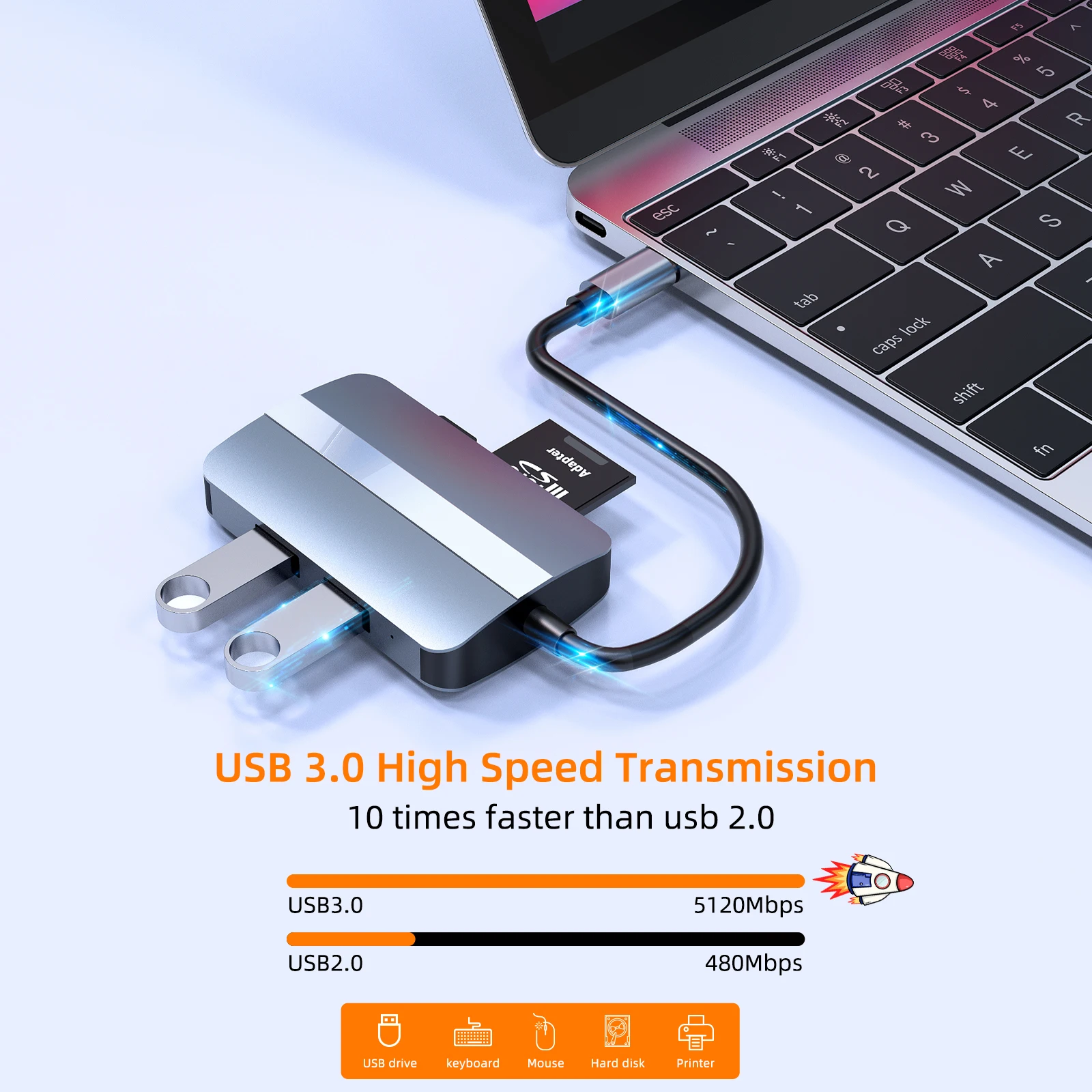 Cubo móvel de usb c para hdmi-compatível com rj45 100m vga adaptador otg thunderbolt 3 doca com pd tf sd jack3.5mm para macbook pro/ar m1