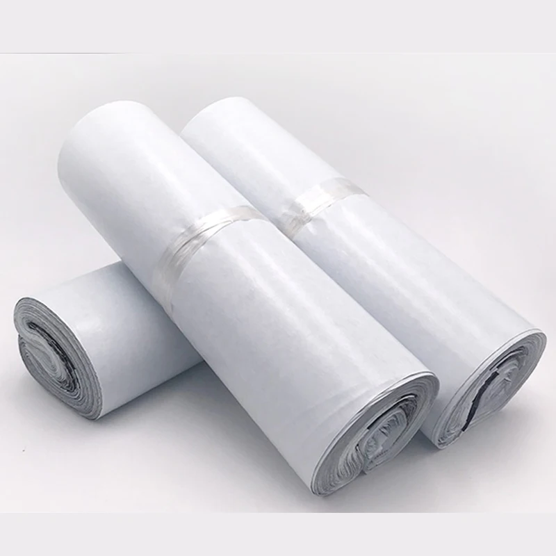 

100 PCS Courier Bags White Self-seal Adhesive Storage Bags Plastic Poly Envelope Mailer Postal Mailing Bags