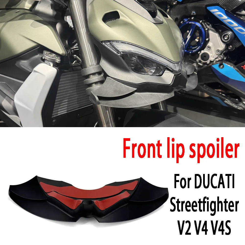 FOR Ducati Street Fighter V2/V4S/V4 Wind Wing Aerodynamics Flying Wing Motorcycle Front Spoiler Lower Spoiler Front Lip