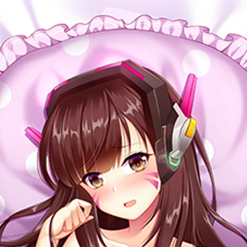 Dakimakura Anime Hana Song/D.Va Pillow Case Double-sided Print Of Life-size Body Pillowcase Gifts Cushion Cover