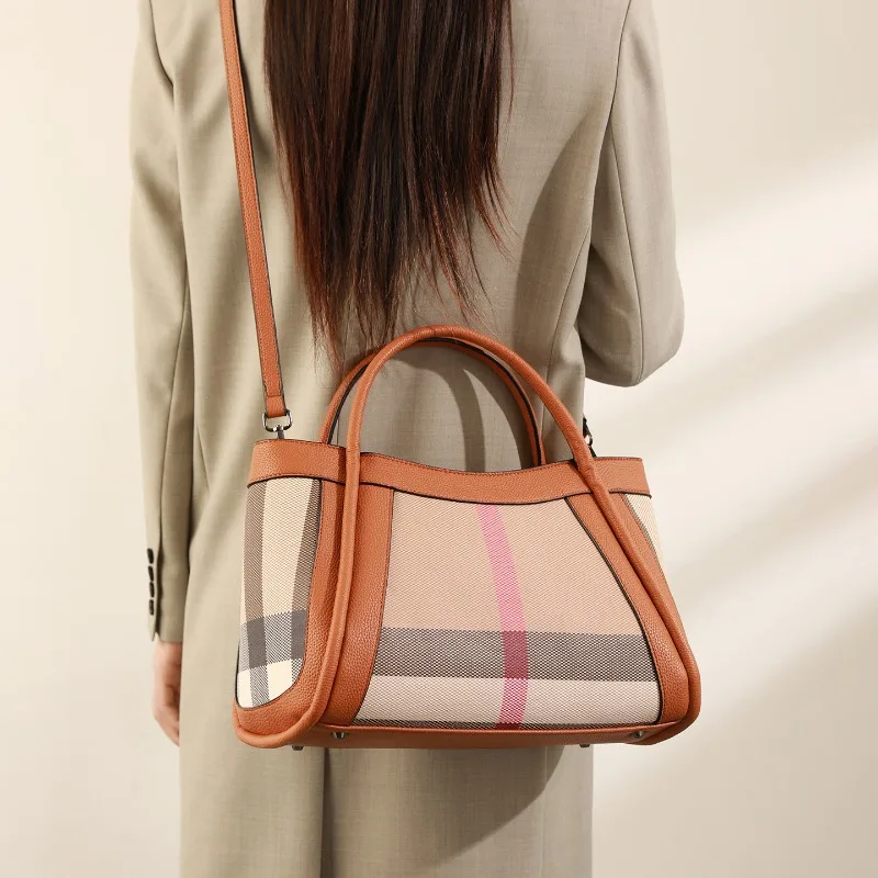 Classic Designer Inspired Leather Tote Bag For Women Elegant Crossbody Shoulder Handbag Luxury Ladies Stylish Purse