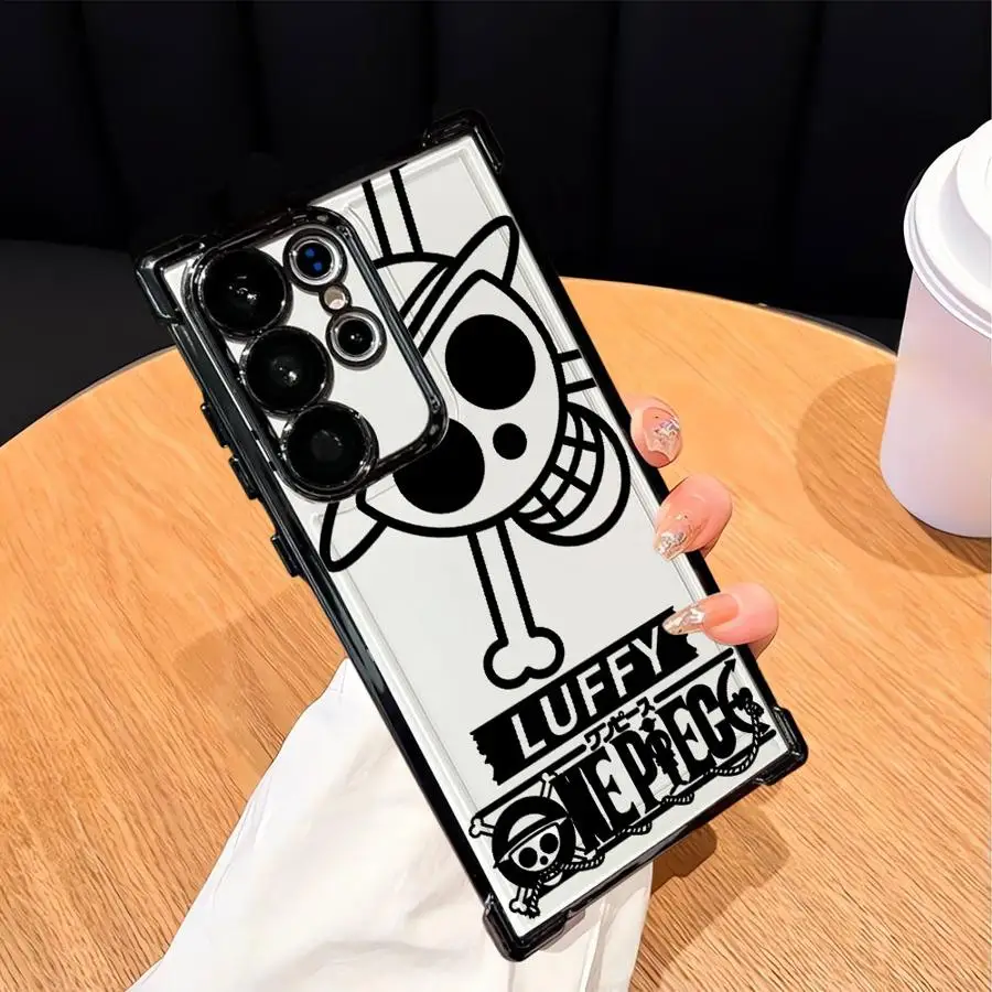 One Piece Zoro Luffy Soft Phone Cover Case for Samsung Galaxy S25 Edge S22 Ultra S21 Plus S24 S20 FE S23