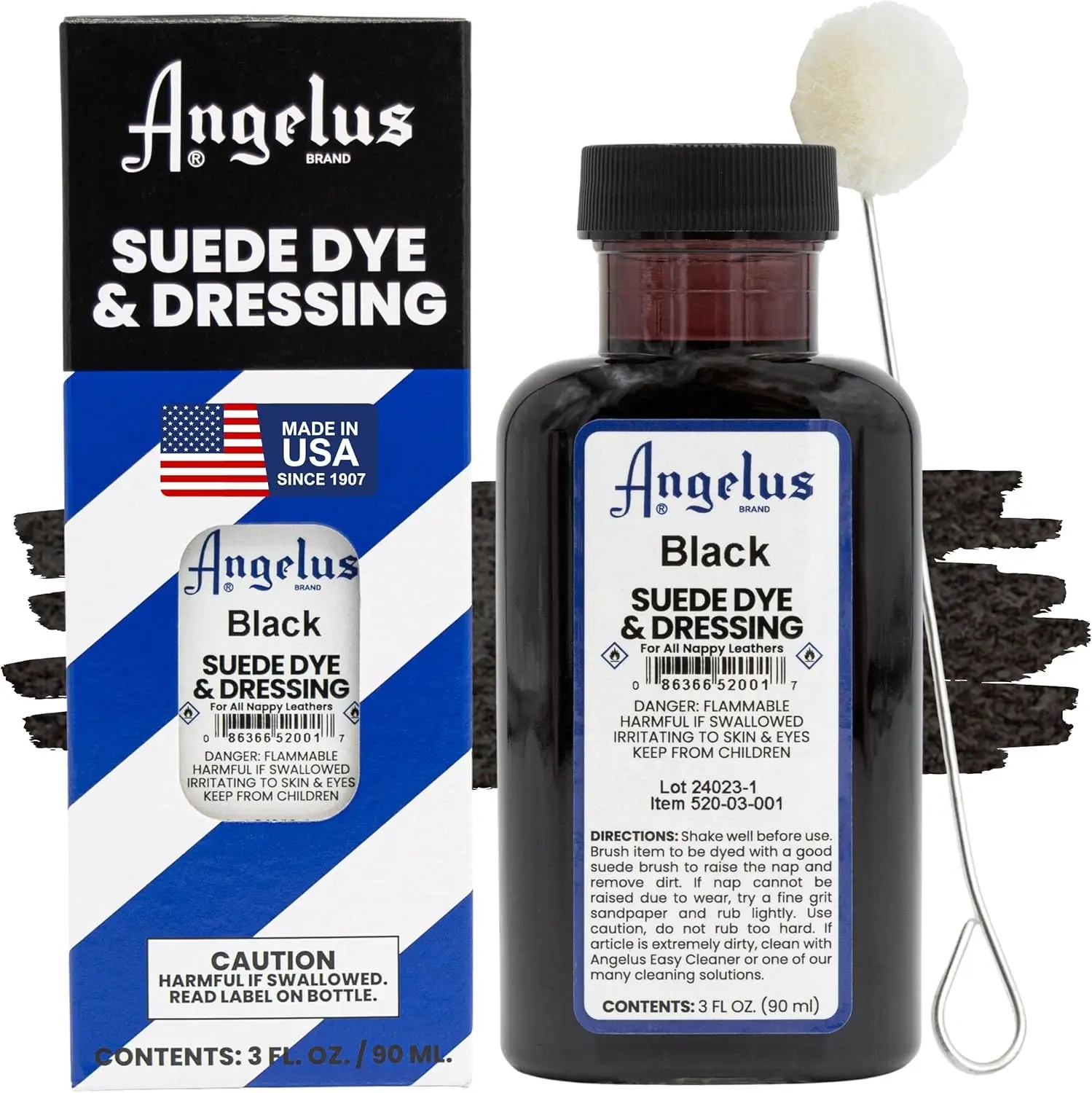 Tinte para Gamuza Angelus, 3 oz, Tinte Líquido Premium para Gamuza, Nubuck y Cuero de Bebé